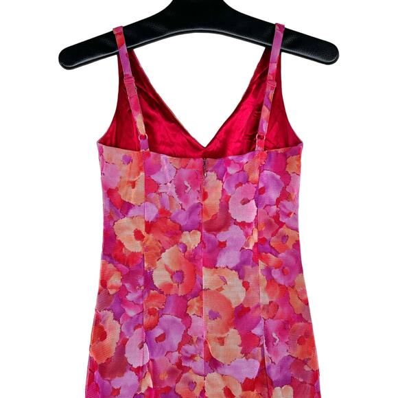 Ticci Tonetto Floral Barbie Bodycon Slip Dress Small - Picture 4 of 13